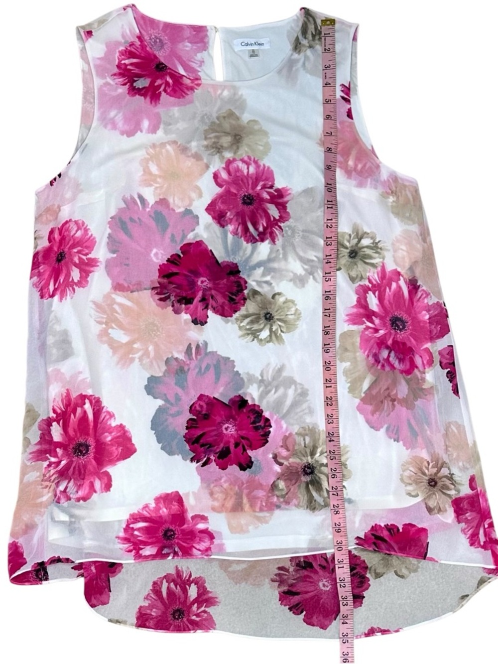 Calvin Klein Floral Shift Mini Dress Size XL - Picture 13 of 13